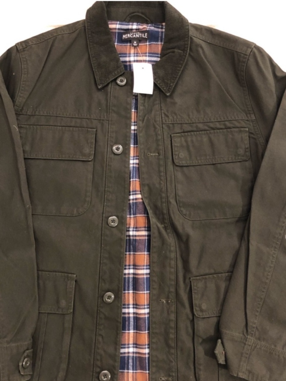 Olive Green Men's Field Jacket - Picture 1 of 6